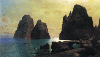 William Stanley Haseltine : The Faraglioni Rocks